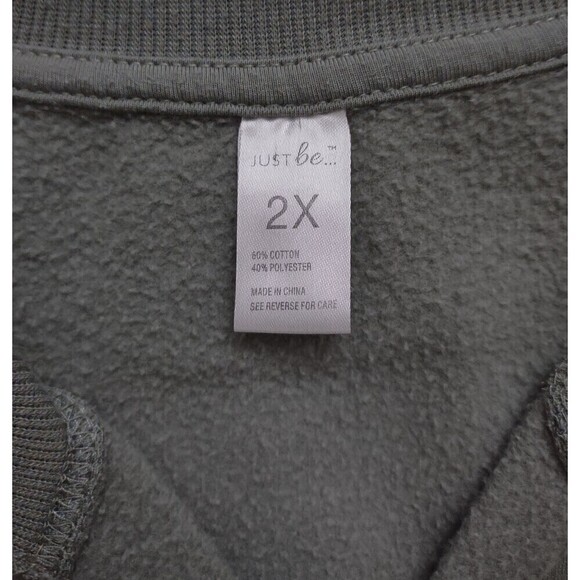 Custom Sweatshirt Upcycled OOAK Patchwork Peace Symbol Boho Cottage Prairie - Picture 10 of 10